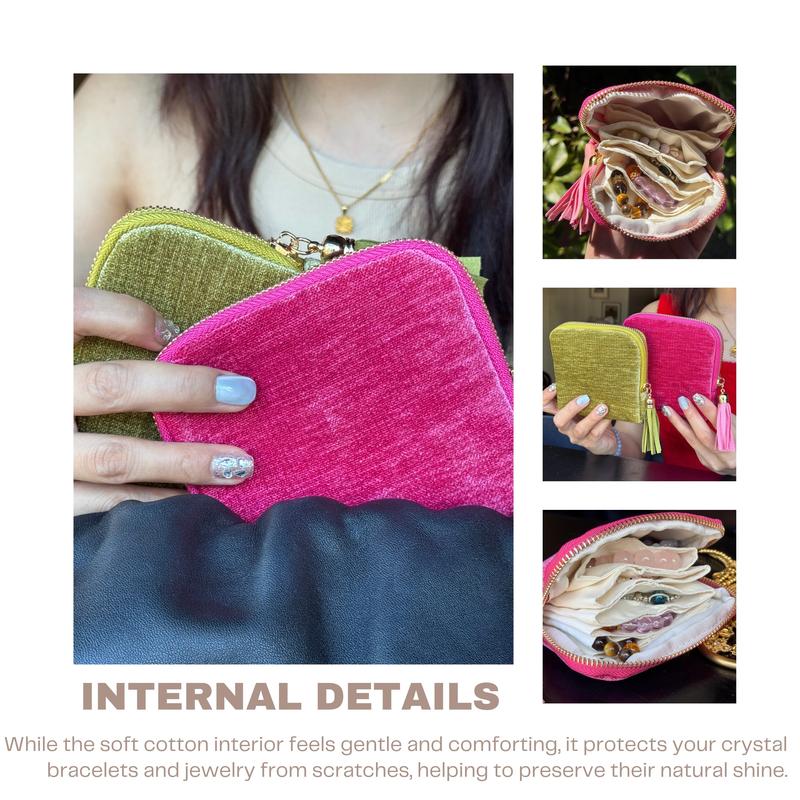 2025 New Travel Jewelry Case – Portable Organizer for Rings, Bracelets, & Bangles with Tassel Zipper, Elegant Jewelry Roll for Journey, Crystal Jewelry Storage Pouch, Mini, Navy Blue 2025 New Travel Jewelry Case – Portable Organizer for Rings, Bracelets, & Bangles with Tassel Zipper, Elegant Jewelry Roll for Journey, Crystal Jewelry Storage Pouch, Mini, Navy Blue