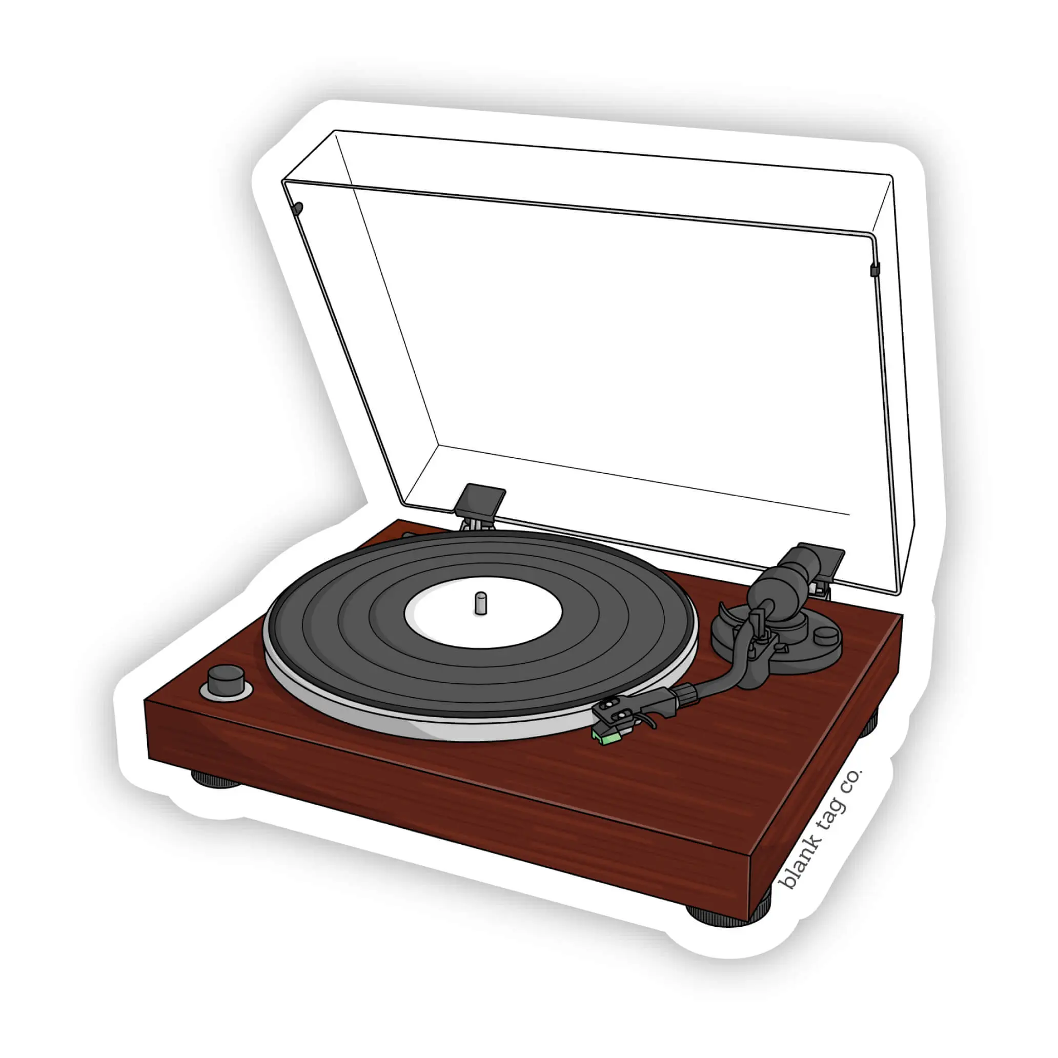 Blank Tag Co.® Waterproof Sticker - Record Player