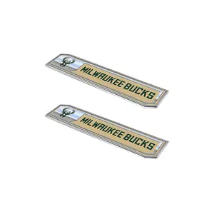 Logo Brands Milwaukee Bucks 2-Pack Emblem Decal