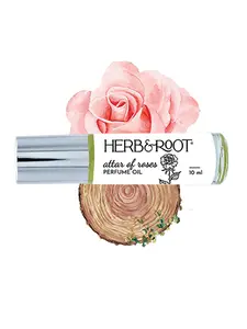 HERB & ROOT Floral Perfume Oil - Choose From-  Rose, Gardenia, Tuberose, Lily - Luxurious Roll-On Fragrance for Women - 10ml