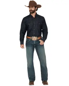 Ariat Men's M5 Gulch Medium Wash Low Rise Straight Denim Jeans - 10014010