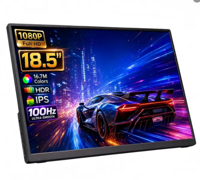 15.6"/21.5" Portable Gaming Monitor, 1080P FHD Touchscreen, 144Hz/60Hz, 100% sRGB, Built-in Stand & Speakers, External Second Screen for PS5, Xbox, Laptop & PC