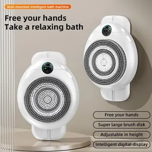 Home Wall-Mounted Smart Shower Machine, Electric Bath Brush, Portable Exfoliating Tool, Back Scrubber, Bathroom Essential