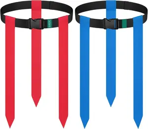 Flag Football Belts, 2/4/10/14/20 pcs of Adjustable Flag Football Set with Flags, Suitable for Youth Adults and