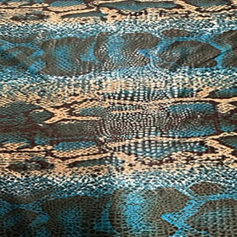 Snake Print Polyester-Spandex Stretch Fabric by the Yard - 2-Way Custom Designer Flex, 36"x60", Hand Wash, Line Dry, Fashion-Forward for Cosplay Costumes, Dancers | Spandex Palace