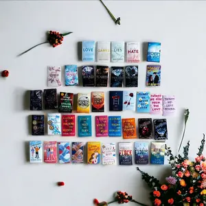 Book Cover Stickers - Pre-Cut Stickers for Popular Books & Personal Recommendations - Includes 1x1.5 & 2x3 Sizes - Mixed Genres - Custom Stickers