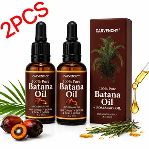 Batana Oil,Make Hair Longer Fuller Thicker,Organic Batana Oil with Rosemary,Organic Rosemary Oil Vitamin E Nourish Scalp,Strong & Healthy Hair,for All Hair Types summervibes