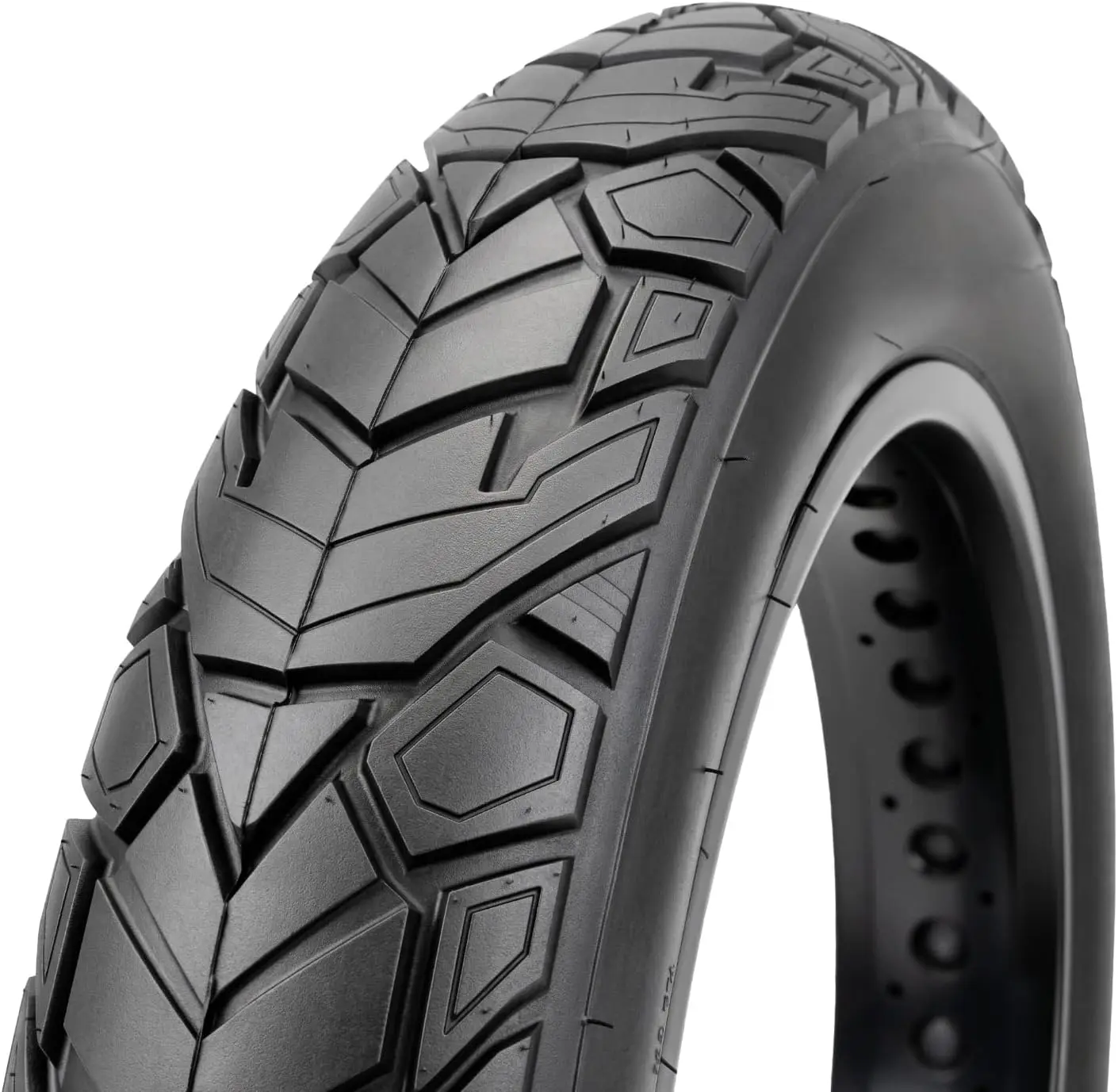 MOHEGIA Fat Tire 20x4.0/26x4.0 Inch - Aggressive Block All-Terrain Tread,Heavy Duty Folding Replacement Tire for E-Bike, Urban Commuting, Gravel and Light Off-Road