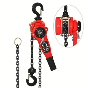 2200LBS Lever Chain Hoist 10FT, 1T 3M Lever Chain Hoist 1 Ton Commercial Portable Hooks For Building Garages Warehouse Automotive Machinery-2024 hot