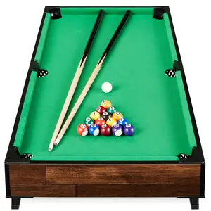Best Choice Products 40in Tabletop Billiard Table, Pool Game Table w/ 2 Cue Sticks, Ball Set, Storage Bag Best Choice Products 40in Tabletop Billiard Table, Pool Game Table w/ 2 Cue Sticks, Ball Set, Storage Bag