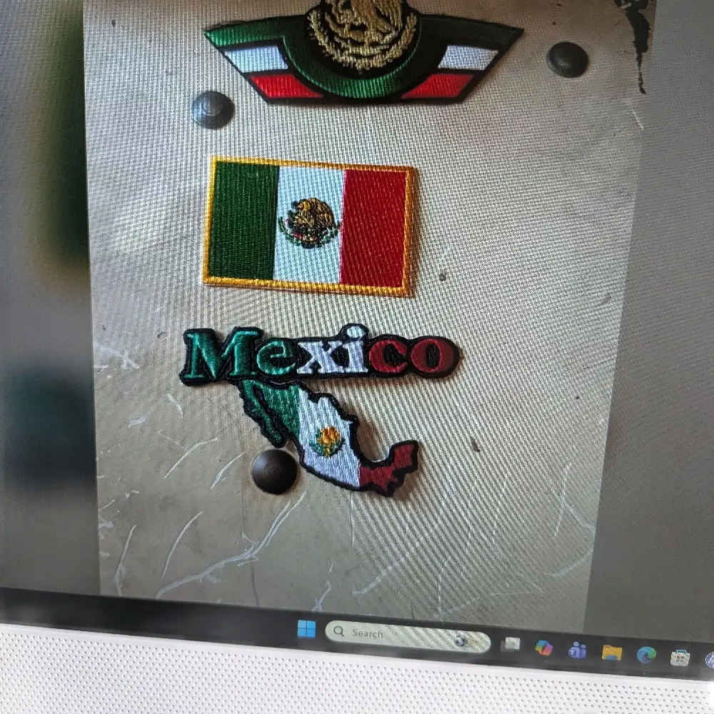 mexico iron on patch for hat and jacket