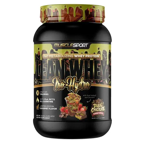 MuscleSport Whey Iso-Hydro Dairy Protein Powder (2LB) - 25g Fast-Absorb, Bioavailable Lean Protein, Nutrition Boost, Digestive Aid, Fitness Workout Supplement, Sports Performance Supplement for Gym Enthusiasts (Italian Rainbow Cookies, Toasted Almond)