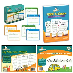 Kick Start Cursive Kit- 3 Cursive Workbooks & 1 Set of Dry Erase Cursive Flash Cards