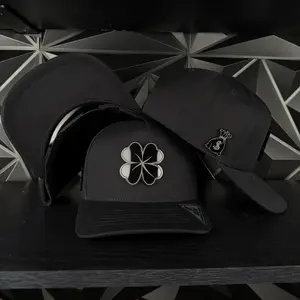 Trébol Plate SnapBack Hat Black - Premium Quality 100% Cotton Adjustable Snapback Hat for Men One Size Fits Most Lightweight Breathable Sun Protection