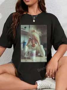 100% Cotton Funny Distressed Doll Face Meme Smoking Sarcastic Humor Gift T-Shirt