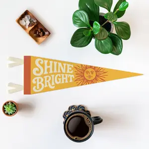 Shine Bright Felt Pennant