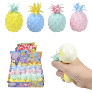 Best-selling creative simulated fruit stress-relief clay flour balls, stress-relief pineapple stress-relief toys