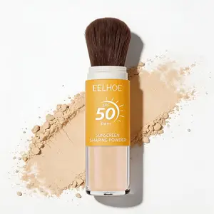 EELHOE Physical Sunscreen Shaping Mineral Powder, Titanium Dioxide SPF Protection, Silica Oil-Water Balance, Lavender Extract Soothing, Delicate Translucent Non-Greasy, Dual-Function Cosmetics for All Skin Types Gentle Plant-Based Uv Facial Setting makeup