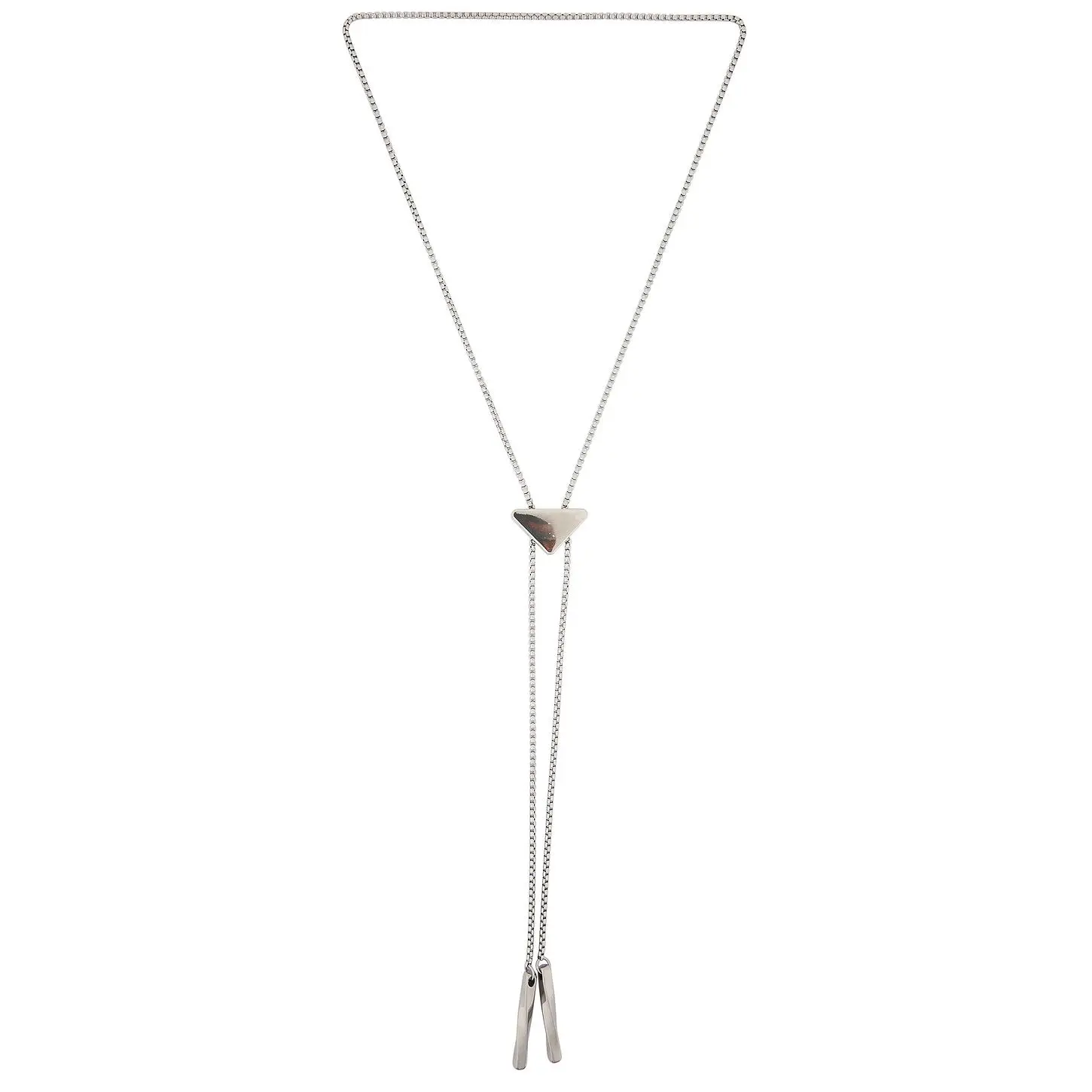 petit moments Tri Bolo Necklace in Silver