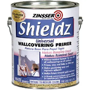 212 MAIN Zinsser 2501 Universal Wallcovering Primer - 1 Gal, Water Based Primer, Mold Shield, Seals Surfaces, Makes Hanging Easier, Prevents Drywall Damage During Removal
