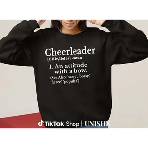 Long Sleeve Sweatshirt for Cheerleaders – 100% Definition Gift for Girls