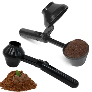 2 Pack Measuring Scoop with Funnel, Reusable for Protein & Milk Powders, Fits K-Cup Coffee Capsules, 2 Tablespoons Capacity