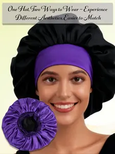 Double Layer Two-Sided Sleep Cap, Christmas Gift, Suitable for Sleeping, Ideal for Braids and Curls, Comfortable Hair Protection