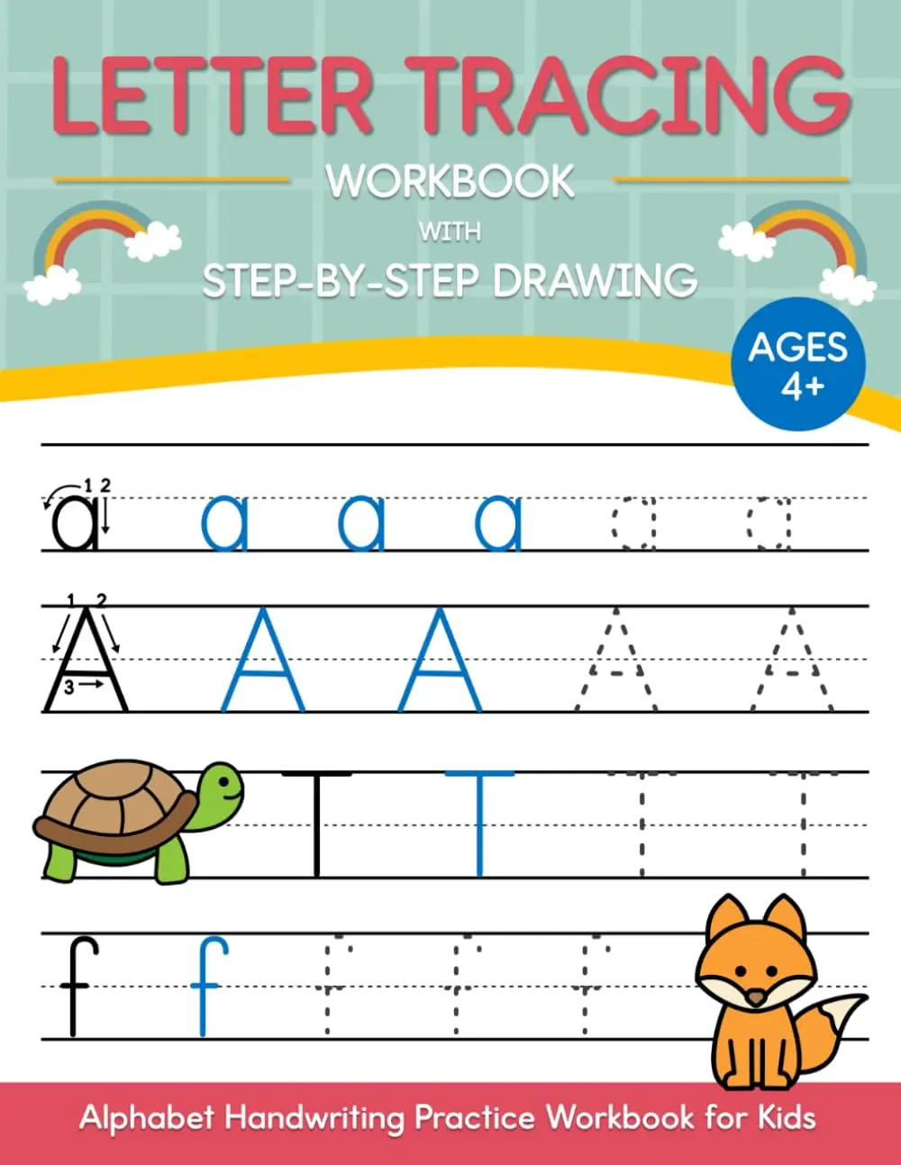 Letter Tracing Workbook with Step-by-Step Drawing: Alphabet Handwriting PracticeWorkbook for Kids