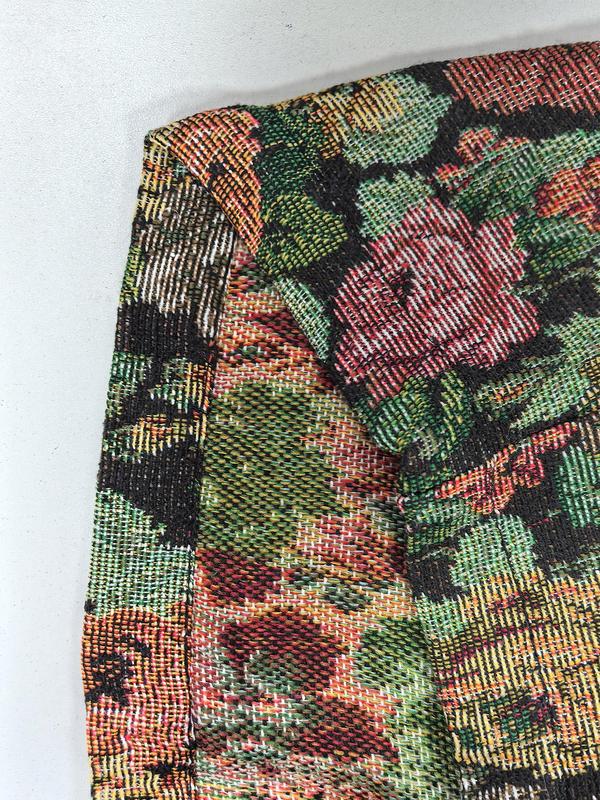 Men's Casual Floral Woven Pants, Elastic Drawstring Waist, Loose Fit, Perfect for Beach Vacation & Music Festivals