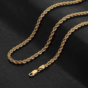 14K Gold-Filled Torsal Chain – 18” & 24” (Multiple Thicknesses)