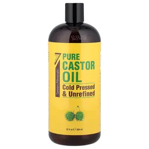 Seven Minerals Pure Castor Oil, Cold Pressed & Unrefined, Unscented, 32 fl oz (950 ml)
