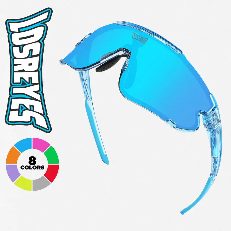 LosReyes Elevate Oversized Square Frame Sports Outdoor Sunglasses - UV400 Protection, PC, TR90+Rubber, Anti-Glare, Lightweight, Saltwater/Sweat/Scratch-Resistant, Medium-Large Unisex Modern Sports Eyewear for Running, Cycling
