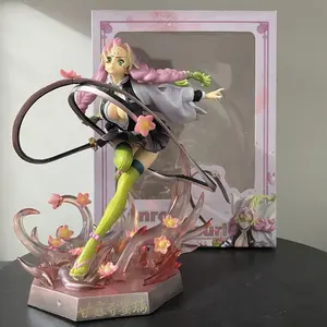 Demon Slayer Kimetsu no Yaiba Mitsuri Kanroji GK PVC Action Figure Anime Figure Model Toys Statue Collection Model Doll Gift