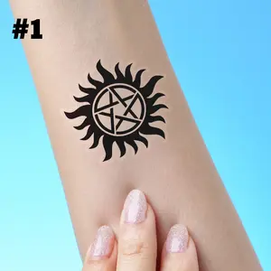 Supernatural Tatoo Sticker, Sam and Dean Winchester sticker, Fan Gift