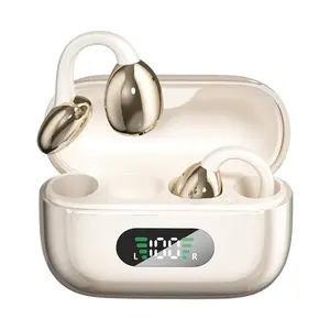 New Unique Wireless Earbuds, Open Bone Conduction Speaker, Bt5.4 Over-Ear Earplugs, Digital Charging Case, Long Battery Life, Sport Headphones