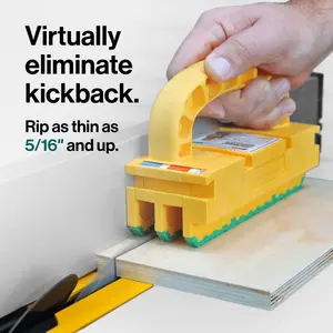 GRR-RIPPER 2GO Table Saw Safety Grip with Kickback Prevention, Color Coded Index for Easy Cutting, Easy Setup, and Reduces Risk of Injuries