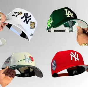 New Era MLB NY Yankees LA Dodgers 9FORTY Adjustable Hat, Curved Brim Structured Crown, Premium Cotton Fabric, Embroidered NY LA Logo, NY Yankees Hat, NY Mets Hat, NY Hat Womens, Green NY Hat, Streetwear Baseball Cap For Men Women
