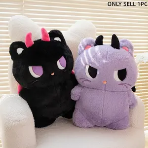 Angel Devil Plush Toy, Cute Aggressive Eye Doll, Soft PP Cotton Filled Block Pillow, Funny Valentine Birthday Gift