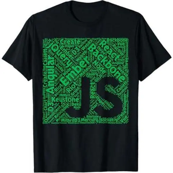 JavaScript Shirt | Original JS Framework Cloud Green Design