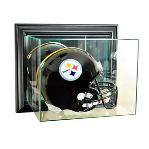 Perfect Cases  Wall Mounted Football Helmet Display Case- Black