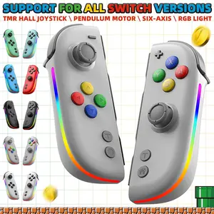 2025 Joy Pad Joycons RGB Wireless Gamepad For Switch/Lite/Oled Hall Joystick No Drift Remote Control 6 Axis Gyro Game Controller For Switch2 Controller Accessories