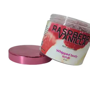 Raspberry Vanilla Whipped Body Scrub for Smooth and Soft Skin