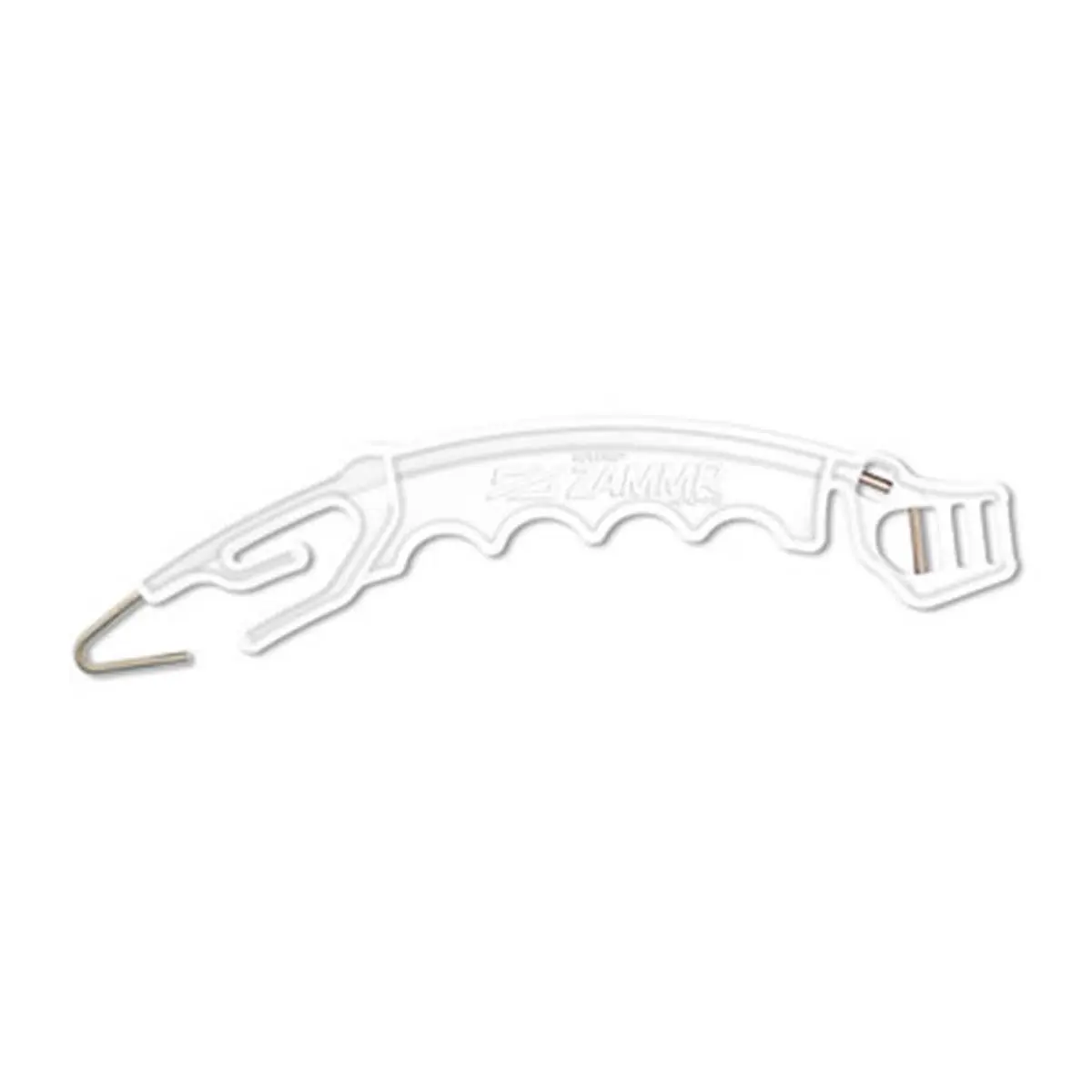 Speedrite Zammr Handle 824115 - Single-Piece White Rust-Resistant Stainless Steel Handle Tool for Home Improvement, Garden Raised Beds, 3.1 lbs, Steel Hook, Insulated Grip, Tape-Compatible, High Conductivity, 0.50" H x 2.50" W x 9.50" L