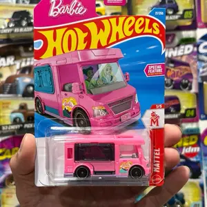 HW pink Barbie dream camper Diecast truck 1:64 scale