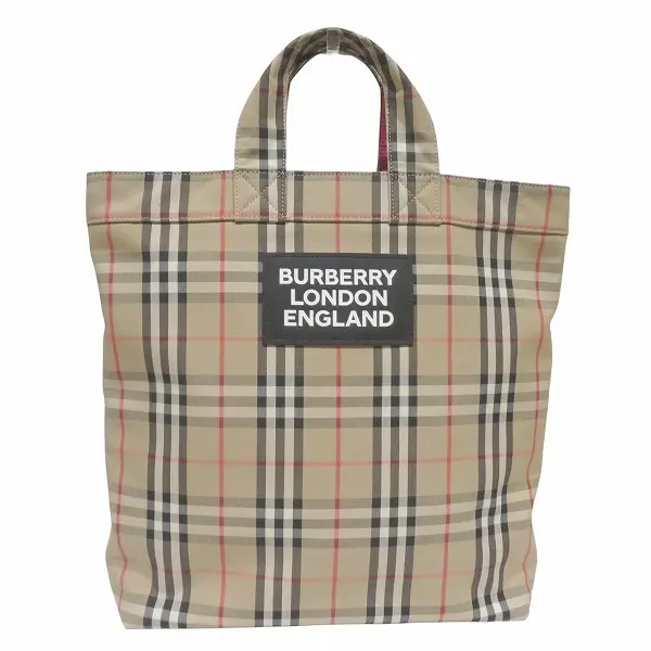 Pre-owned BURBERRY Cotton Tote Bags Polyester 2way Tote Bag
