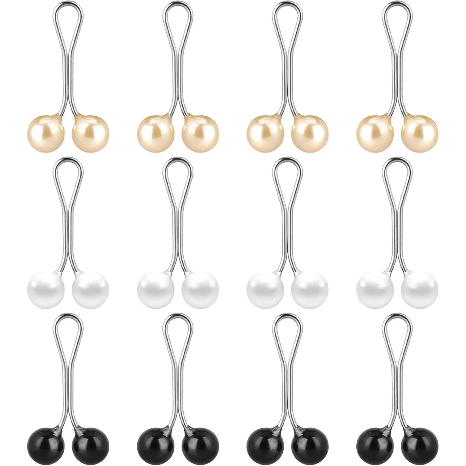 12 count Cute Hijab Pins Muslim Scarf Clips Clips Hooks,Rhinestone Brooch Pins Pins Multicolor Headscarf Pins,Brooch Pin Clips for Sweater for Acc