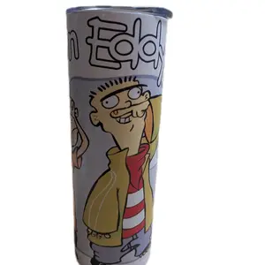 Ed Edd and Eddy Tumbler - Cartoon Character Design - Perfect for Fans of the Show - Ideal for Daily Use - Durable and Stylish