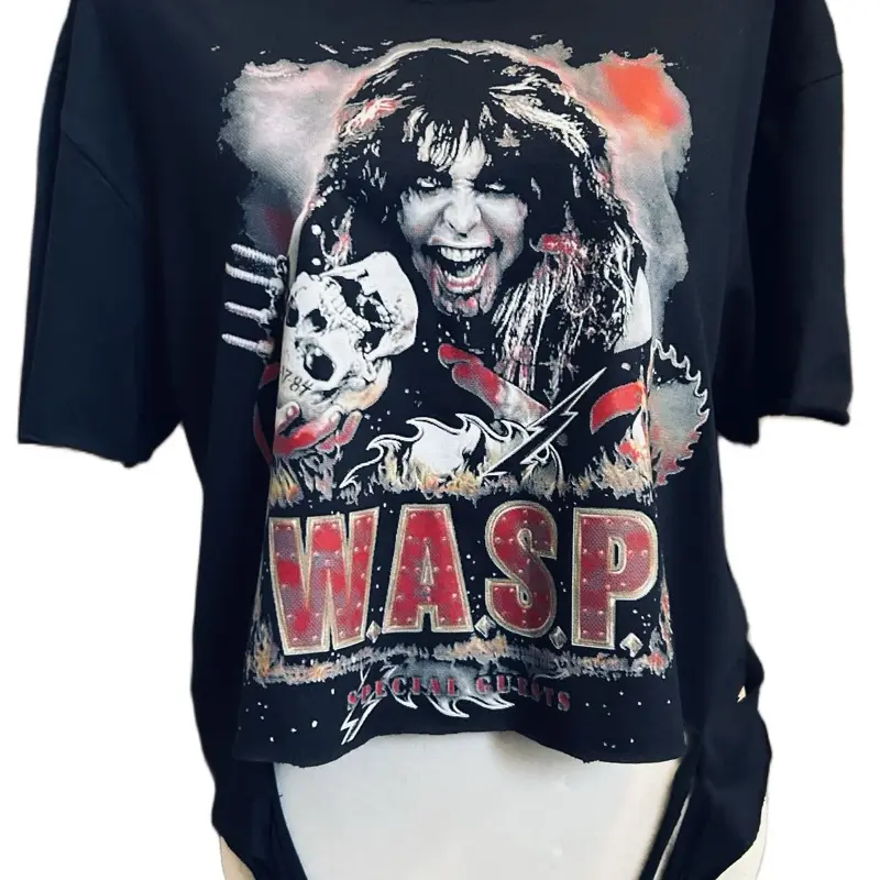 Custom made wasp shirt with slits .good to where to a show or anywhere size large dm for different size