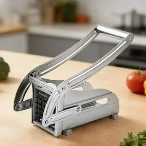 Multi-function kitchen chopping artifact stainless steel vegetable cutter French fries machine + onion vegetable shredder household essential
