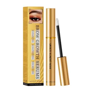 Natural Eyebrow Growth Serum To Grow Brows for Women, Fuller, Thicker, Longer Brows, 4ML Plant Extracts Enhancer, Visible Growth in 4 Weeks, Vegan & Cruelty-Free